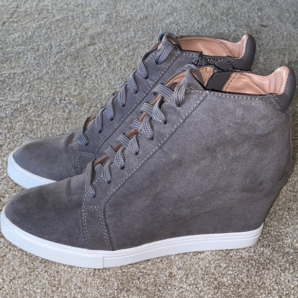 Linea Paolo gray Wedge Sneakers size 71/2M - Picture 3 of 12